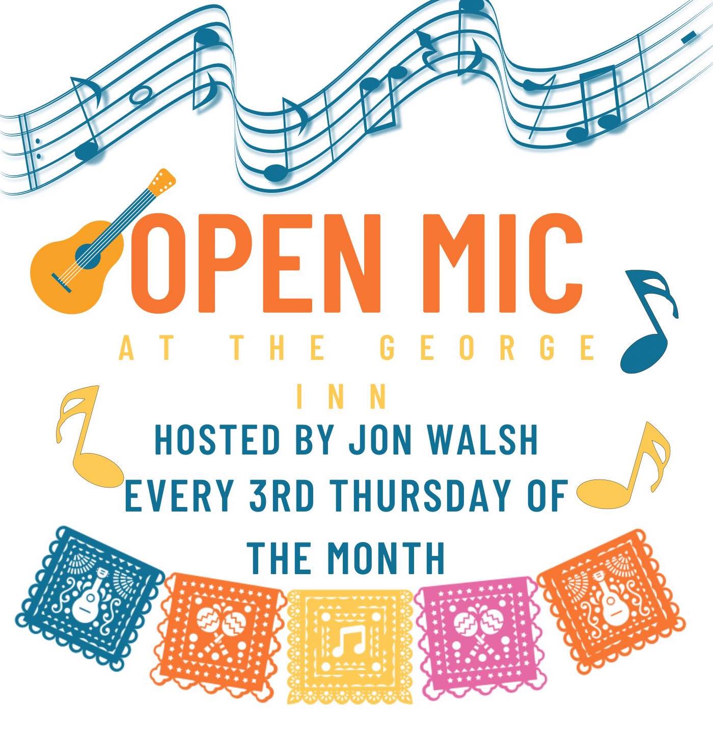 ACOUSTIC OPEN MIC SESSION at The George, Middle Wallop hosted by Jon Walsh