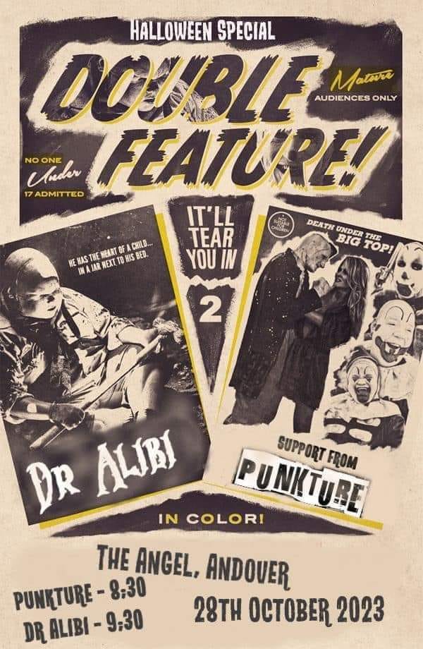 Halloween Double Feature: Dr Alibi + PunKture