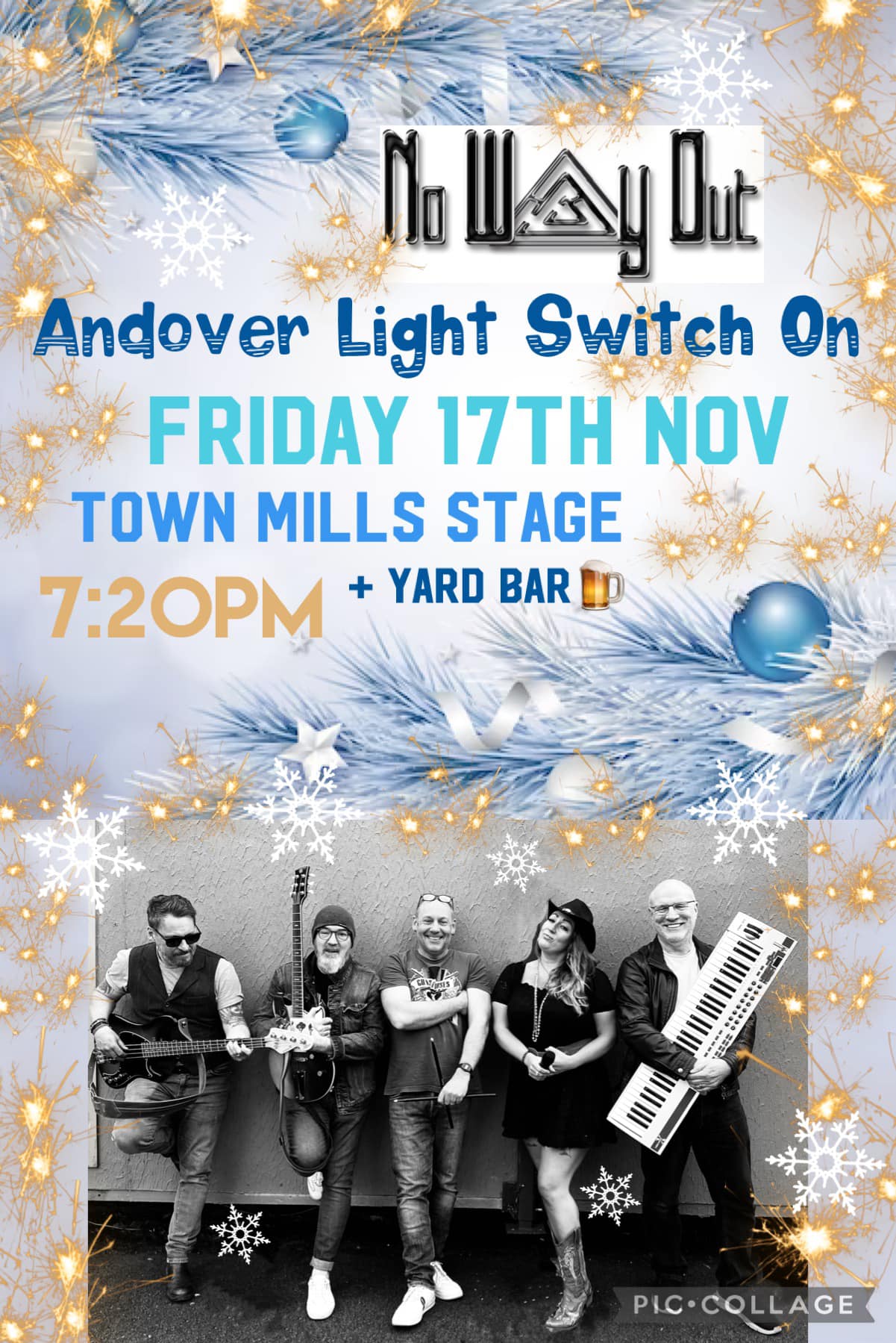 Andover Christmas Lights Switch-On: NO WAY OUT