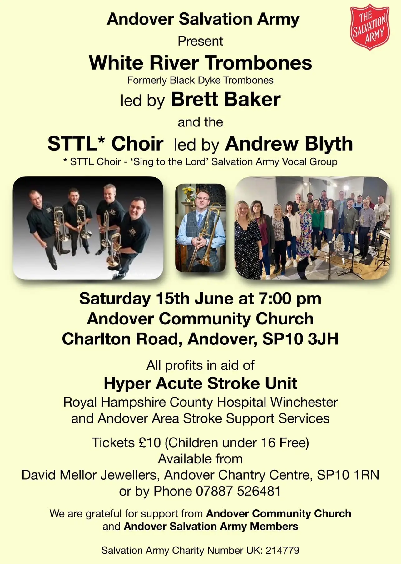 Andover Salvation Army present White River Trombones and the STTL Choir