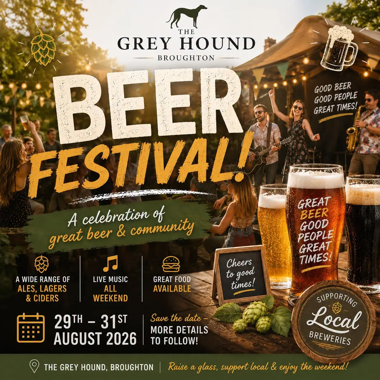 Beer Festival with live music: Ray Keates and Friends