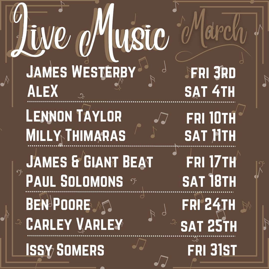 Live Music at the William Walker: JAMES WESTERBY