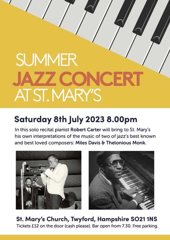 JAZZ AT ST. MARY'S - THE MUSIC OF MONK AND MILES
