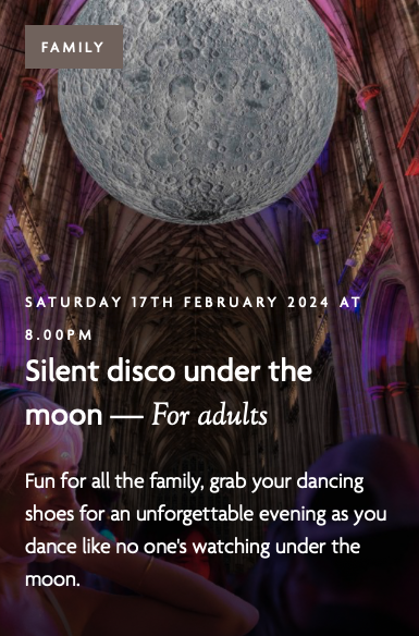 Silent disco under the moon