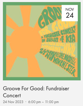 GROOVE FOR GOOD: FUNDRAISER CONCERT