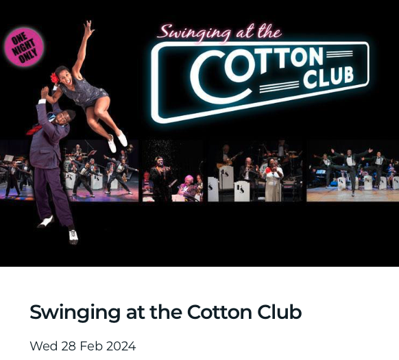 Swinging at the Cotton Club Swinging at the Cotton Club