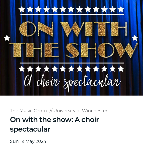 On with the show: A choir spectacular