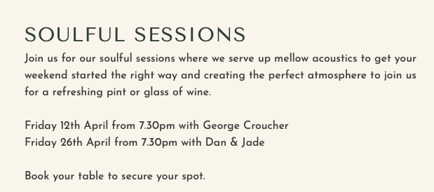 Soulful Sessions – with George Croucher