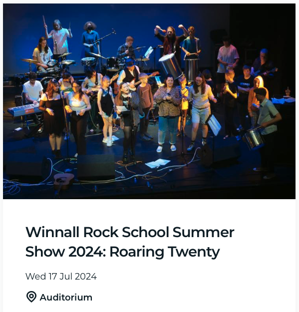 Winnall Rock School Summer Show 2024: Roaring Twenty