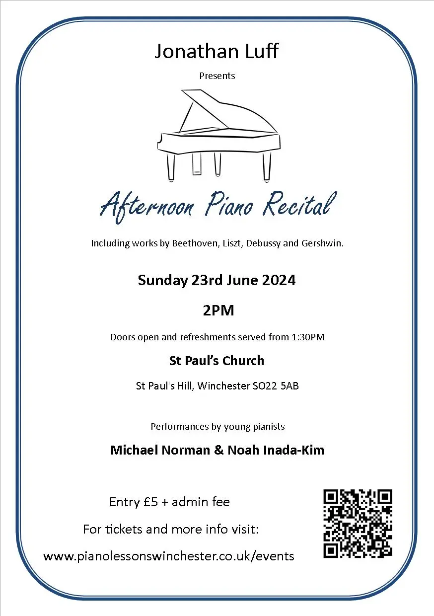 Afternoon Piano Recital