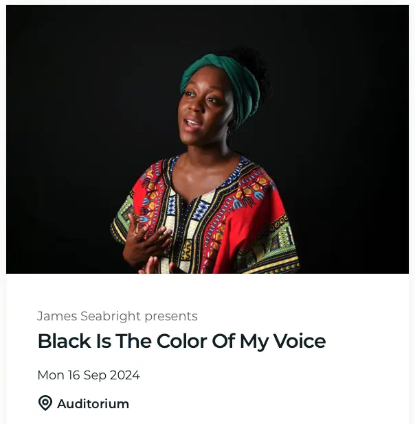 Black Is The Color Of My Voice