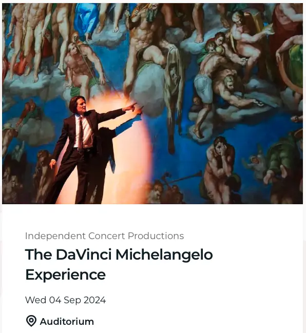 The DaVinci Michelangelo Experience
