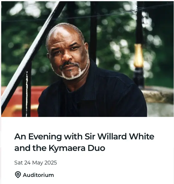An Evening with Sir Willard White and the Kymaera Duo
