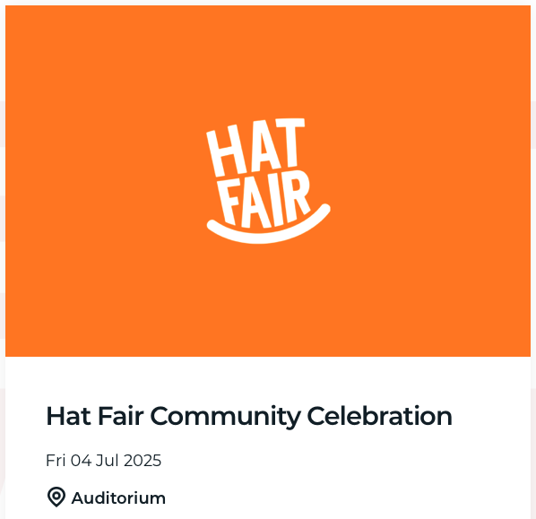 Hat Fair Community Celebration Hat Fair Community Celebration