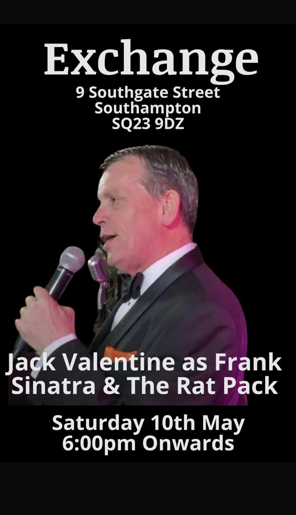 Jack Valentine as Frank Sinatra & The Rat Pack