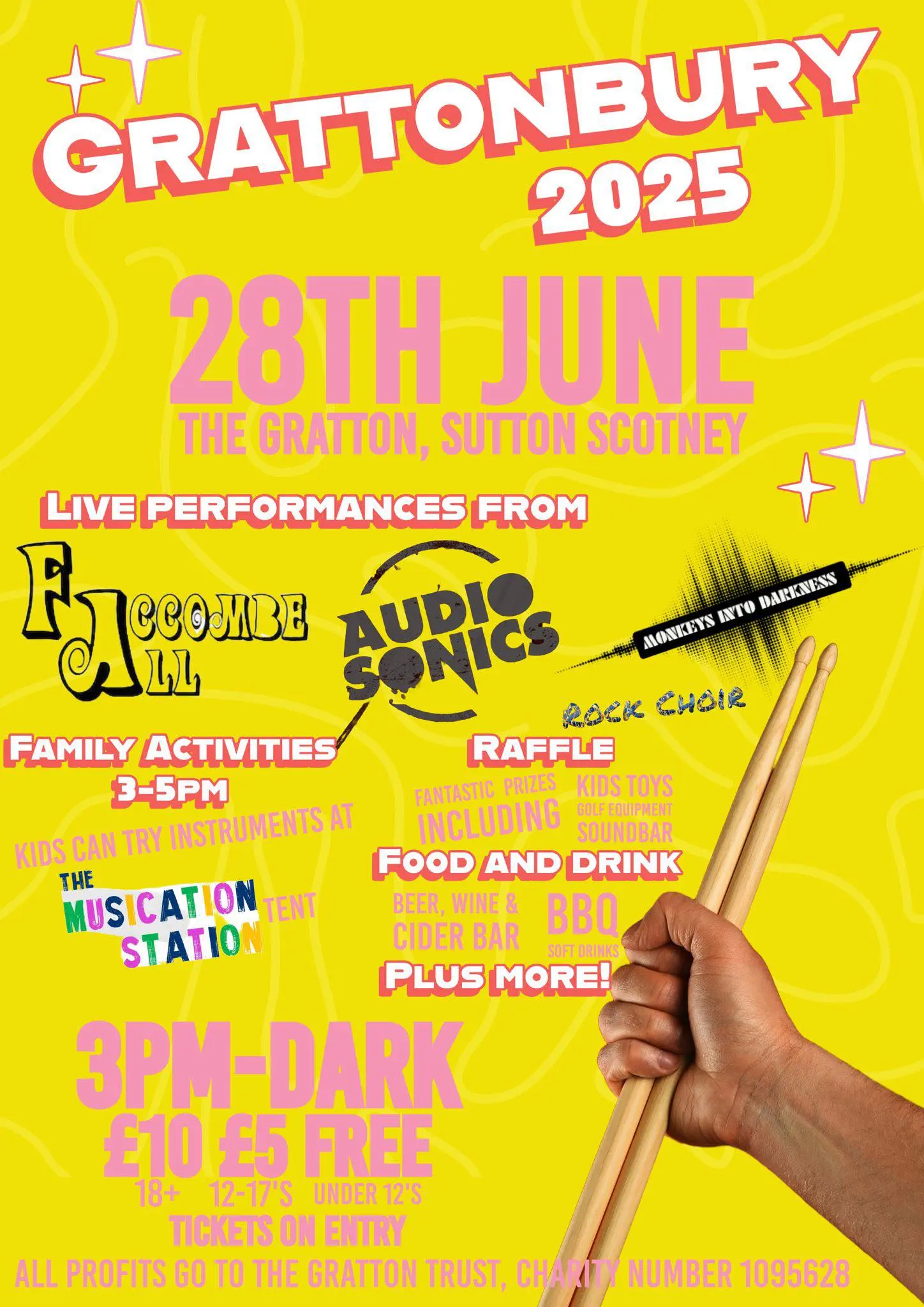 Grattonbury 2025: Faccombe'all + Audio Sonics + Monkeys Into Darkness + Rock Choir