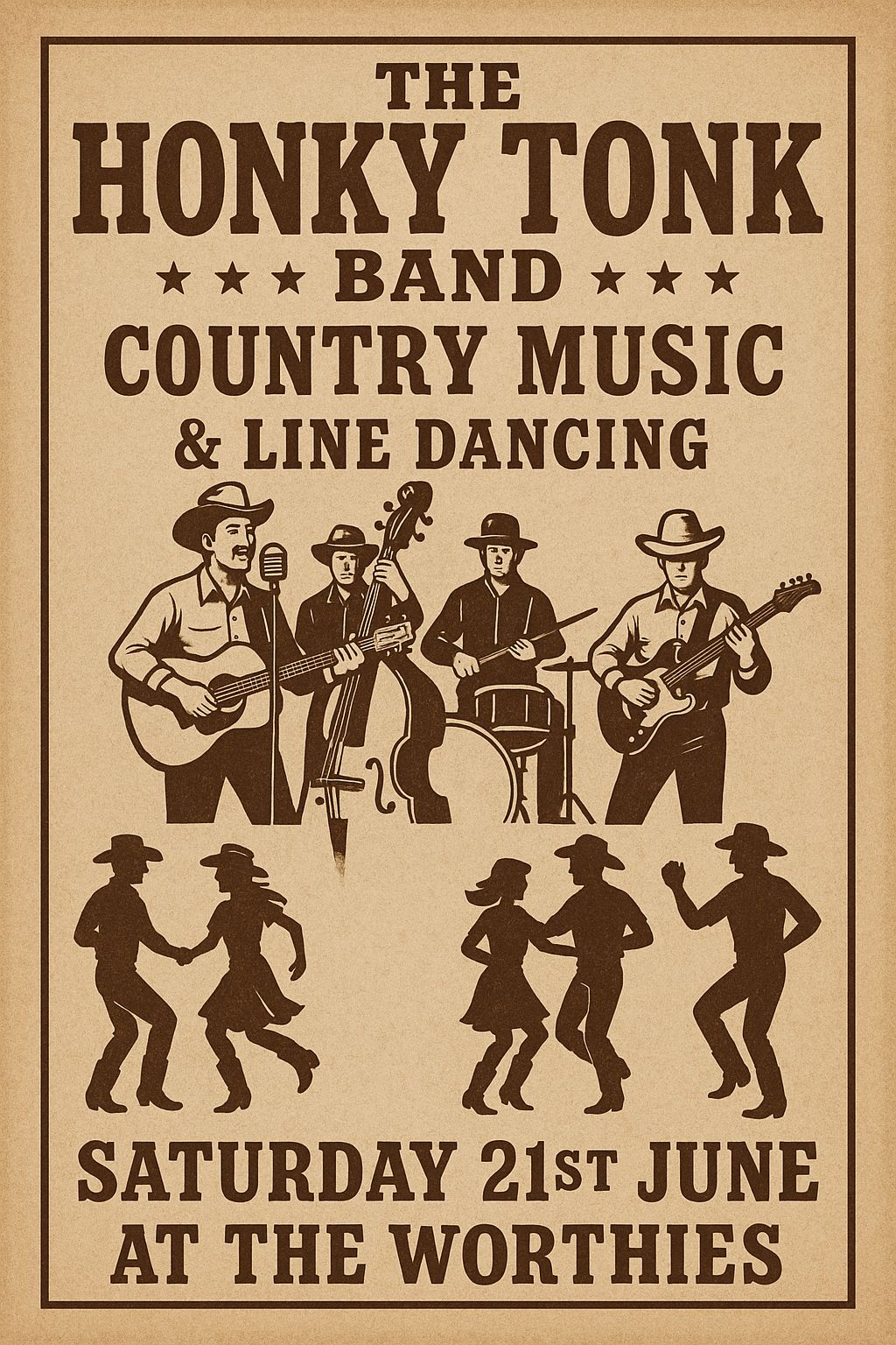 The Honky Tonk Band: Country Music & Line Dancing