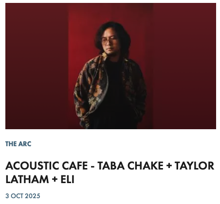 ACOUSTIC CAFE: TABA CHAKE + TAYLOR LATHAM + ELI