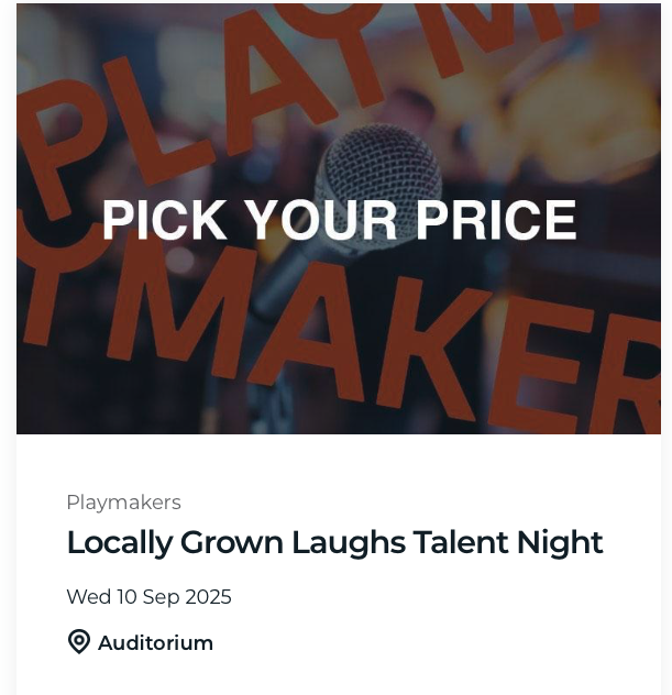 Locally Grown Laughs Talent Night