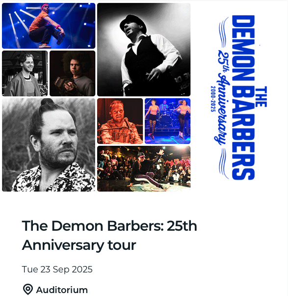 The Demon Barbers: 25th Anniversary tour