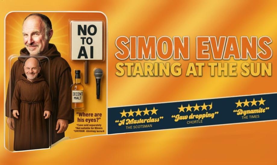 SIMON EVANS IS STARING AT THE SUN