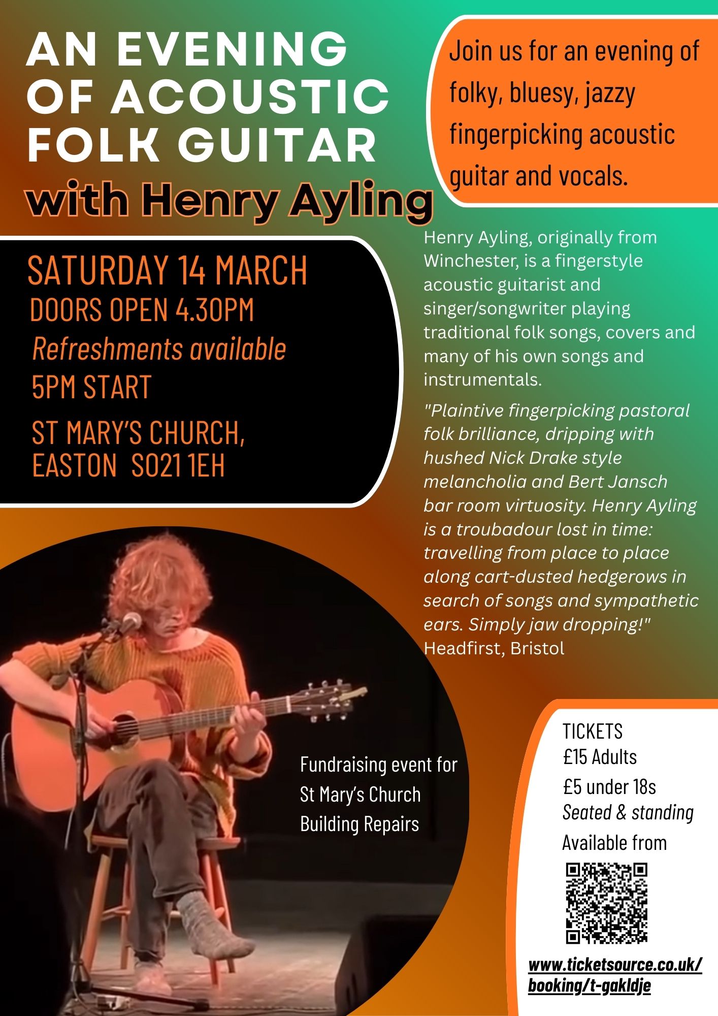 An Evening of Acoustic Guitar with Henry Ayling