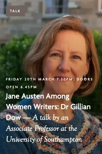 Jane Austen Among Women Writers: Dr Gillian Dow