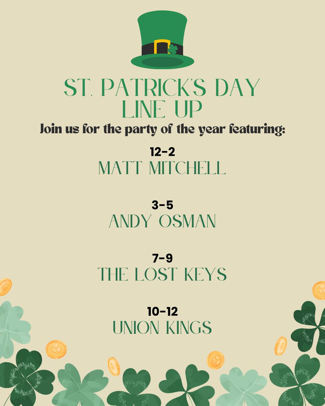 Union King + The Lost Keys + Andy Osman + Matt Mitchell