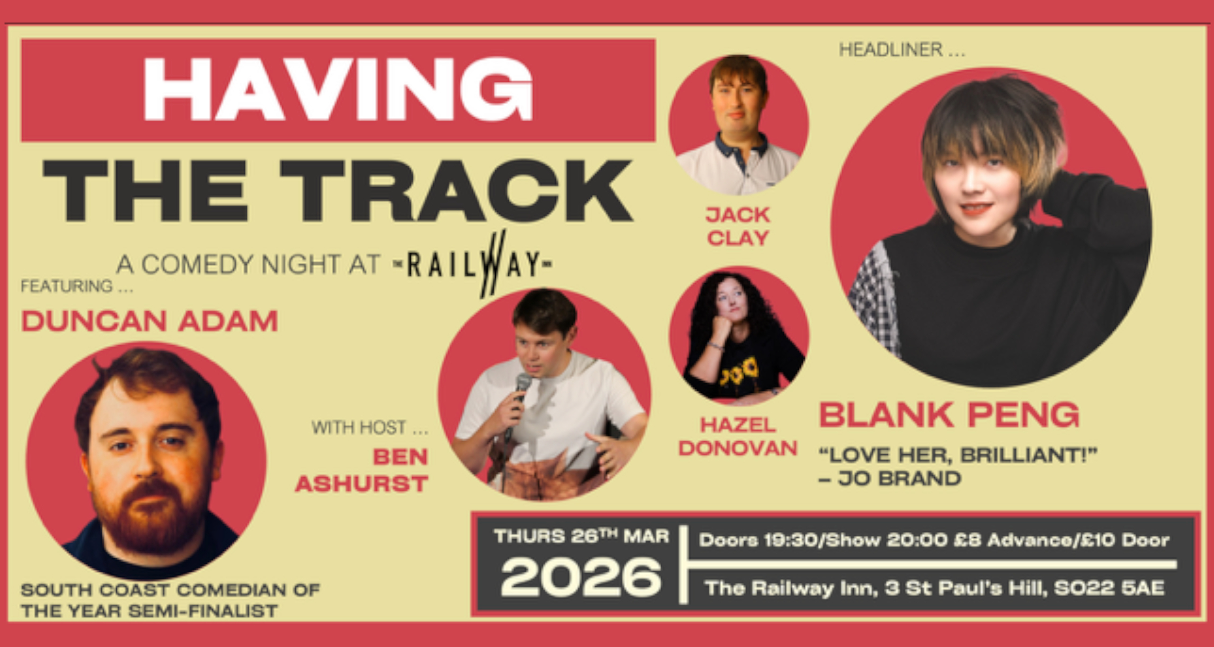 Having The Track Comedy