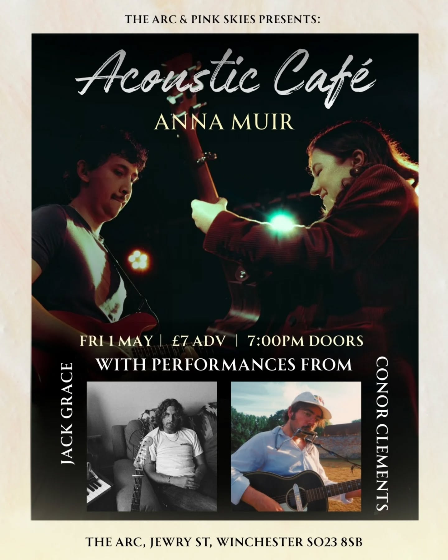 ACOUSTIC CAFE | ANNA MUIR + JACK GRACE + CONNOR CLEMENTS