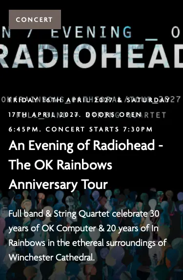 An Evening of Radiohead - The OK Rainbows Anniversary Tour