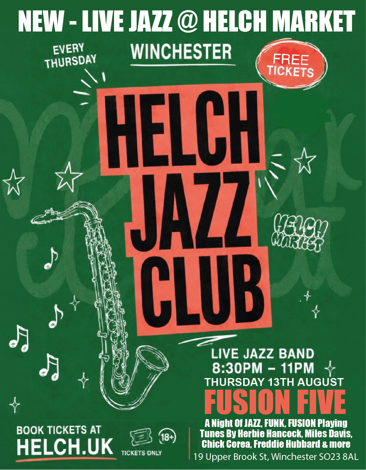 Helch Jazz Club: FUSION FIVE