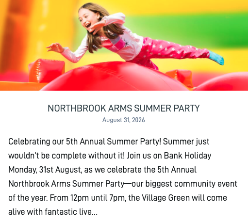 NORTHBROOK ARMS SUMMER PARTY with live music from NATURAL B JAZZ TRIO + Garyoke