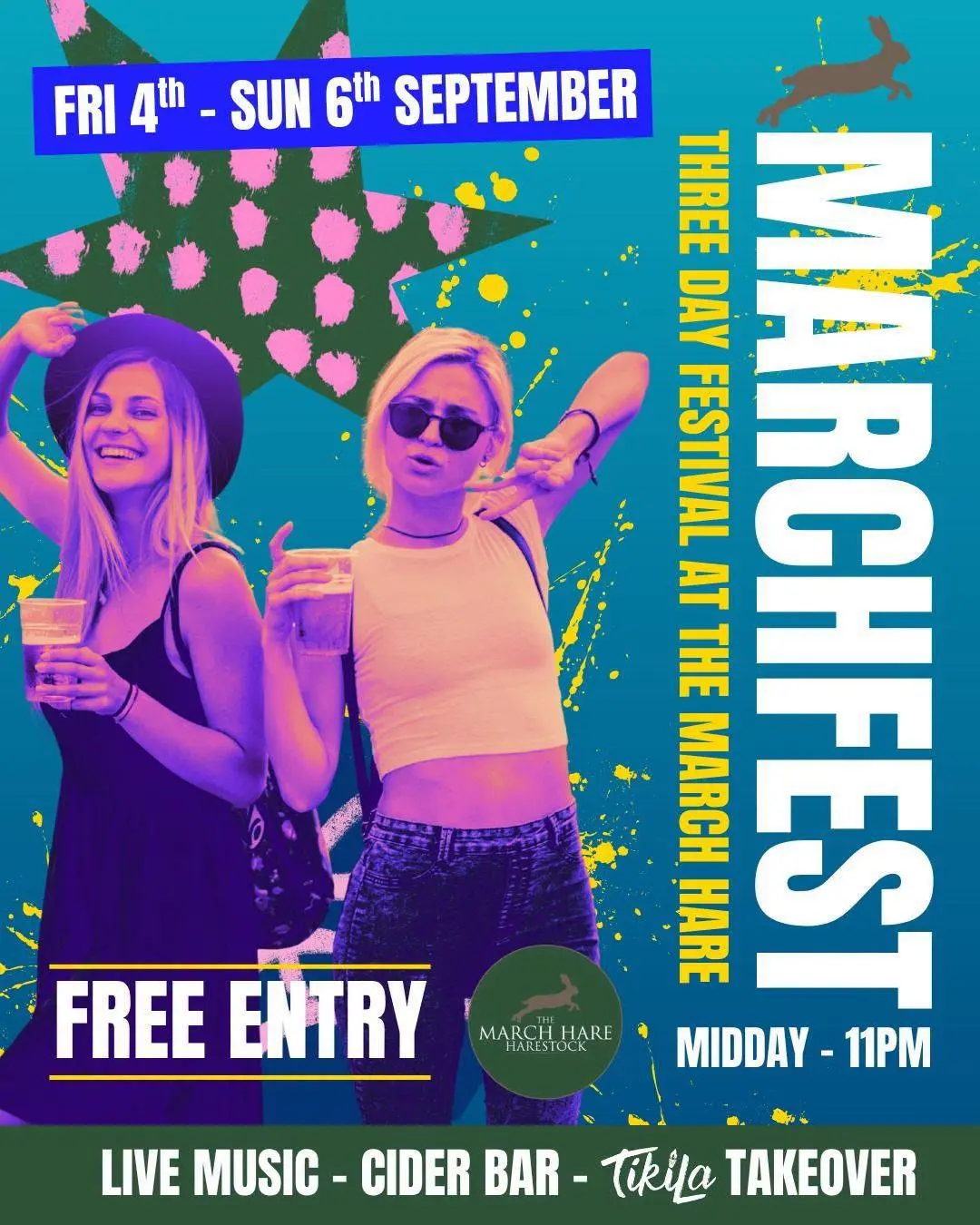 MarchFest - Three day festival with live music from Meg & Joe + Something Like This + Maddy Robinson