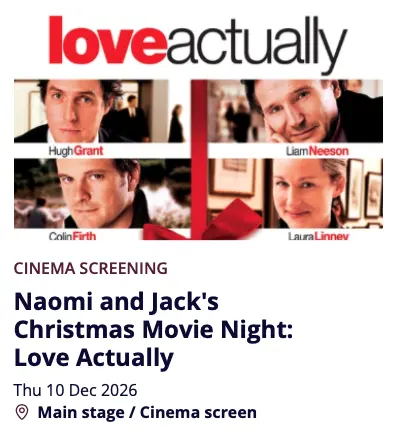 Naomi and Jack's Christmas Movie Night: Love Actually