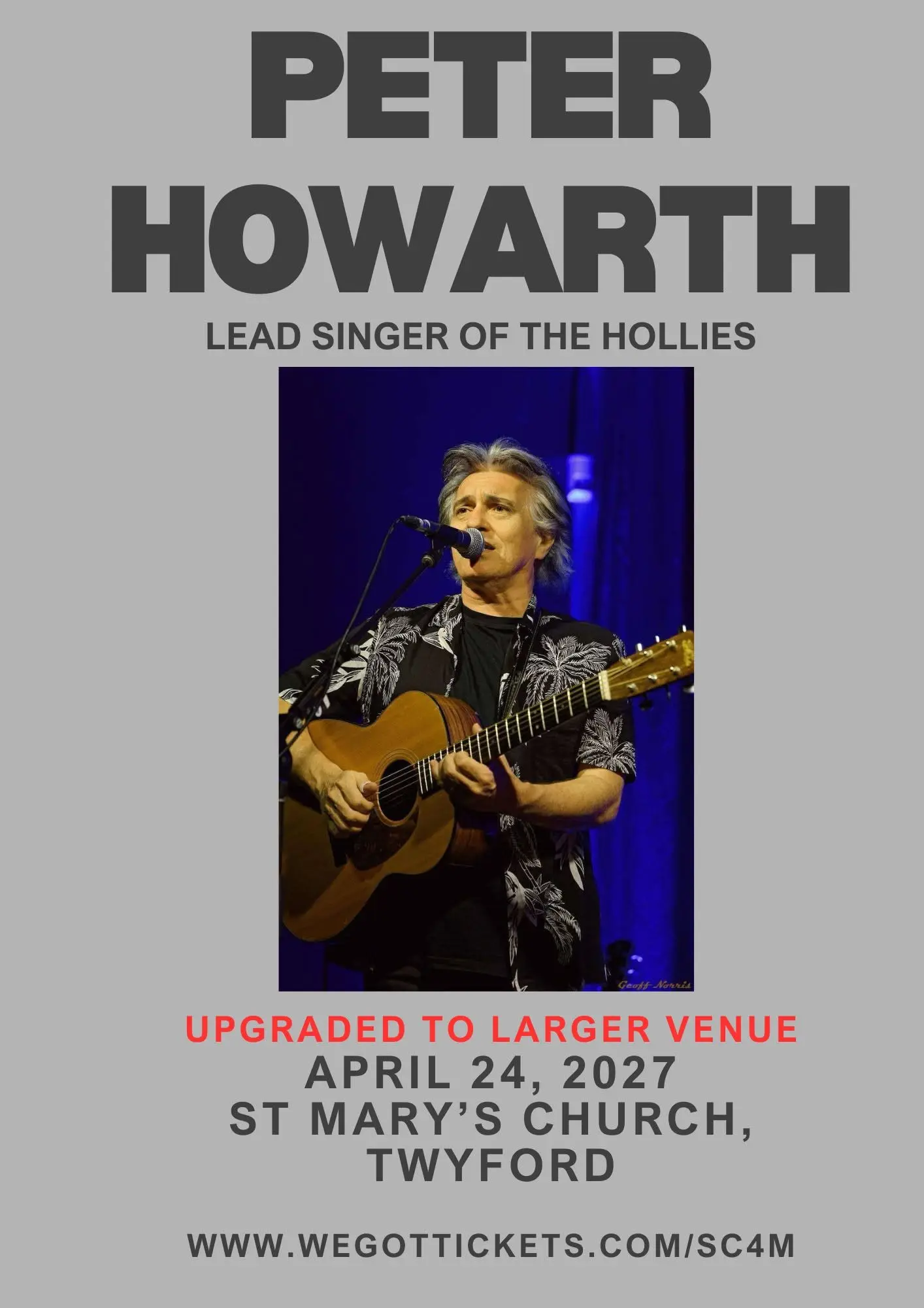 Peter Howarth - Lead singer of The Hollies