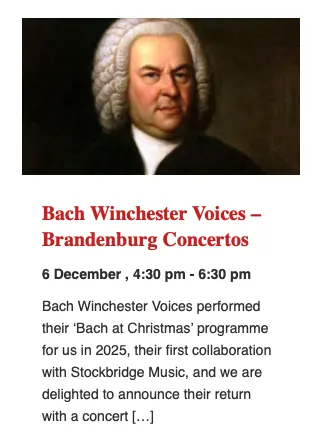 Bach Winchester Voices – Brandenburg Concertos