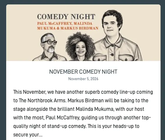 Comedy night