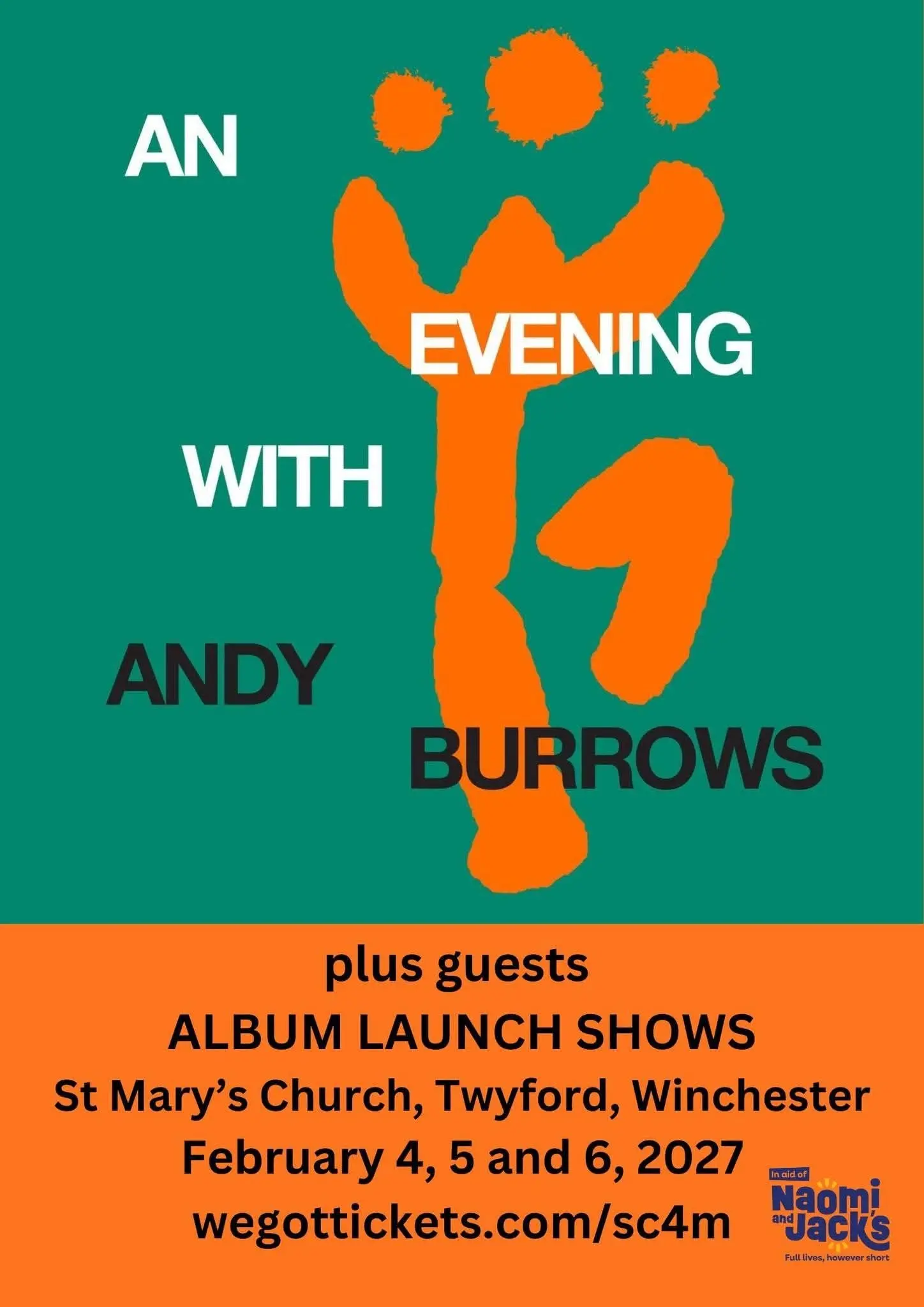 An Evening with Andy Burrows plus guests