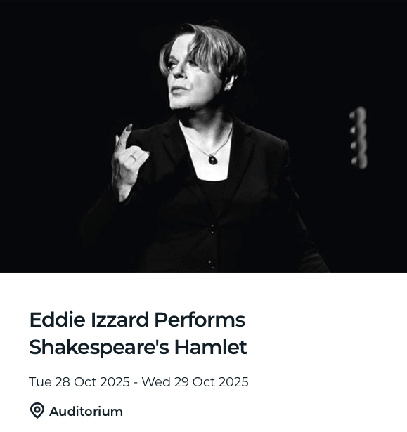 Eddie Izzard Performs Shakespeare's Hamlet