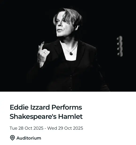 Eddie Izzard Performs Shakespeare's Hamlet