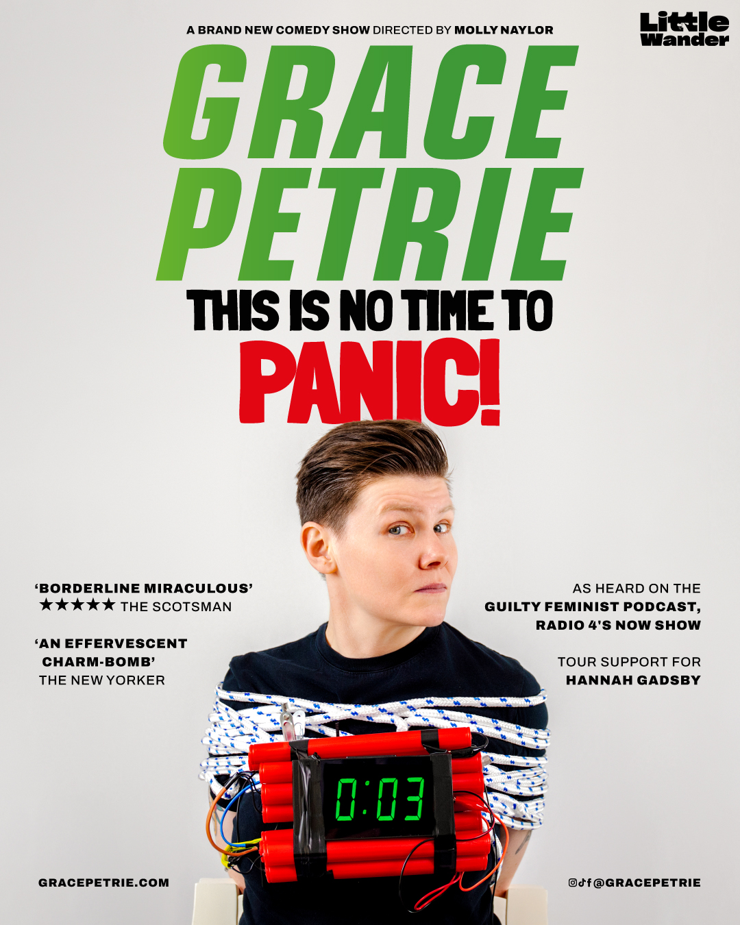 GRACE PETRIE , THIS IS NO TIME TO PANIC!