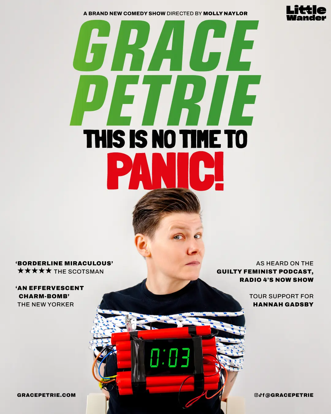 GRACE PETRIE , THIS IS NO TIME TO PANIC!