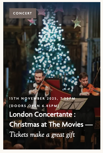 London Concertante : Christmas at The Movies
