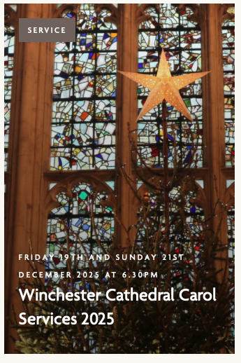 Winchester Cathedral Carol Services 2025