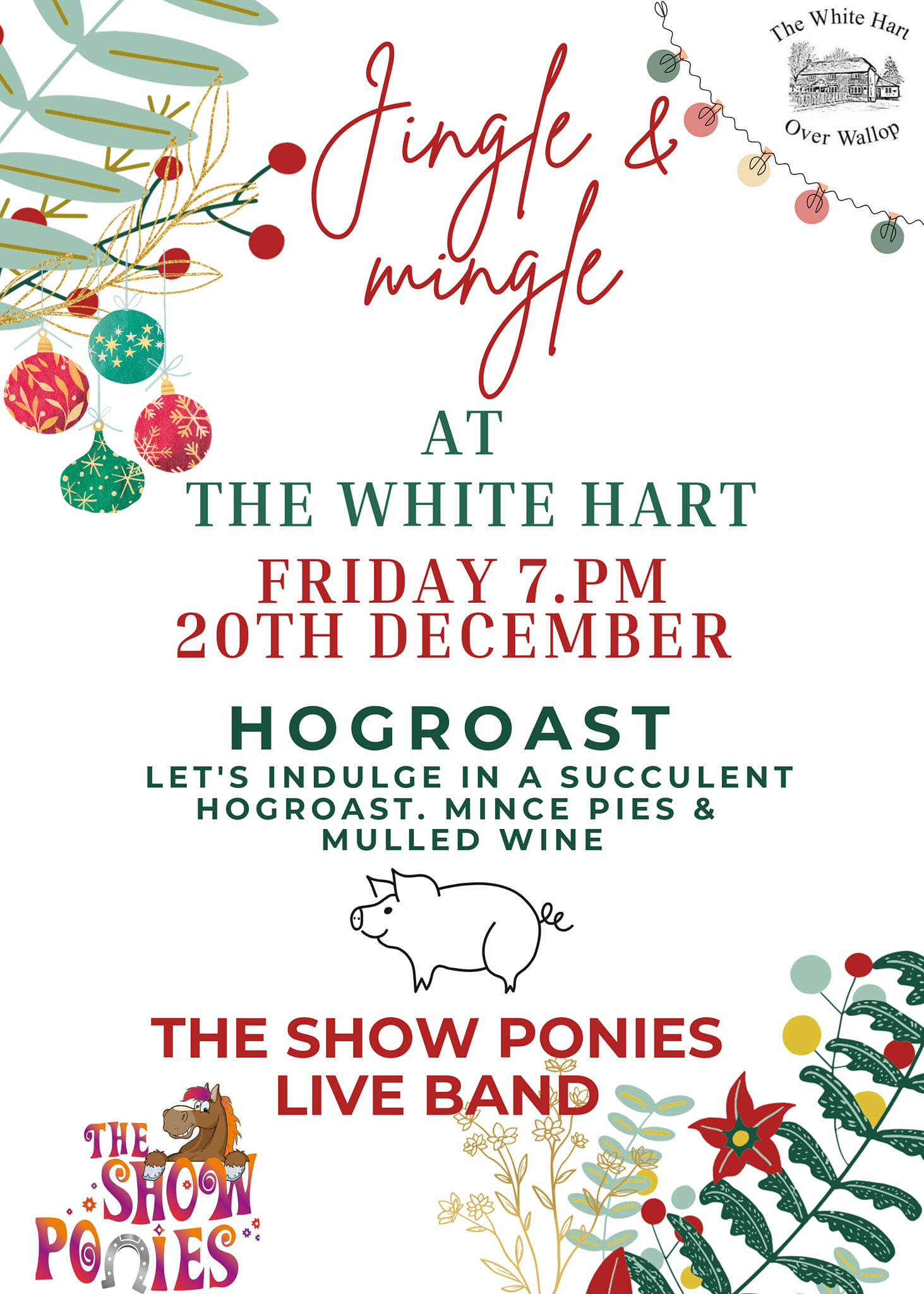 Jingle & Mingle with live music from The Showponies