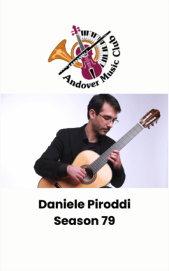 Andover Music Club present Daniele Piroddi