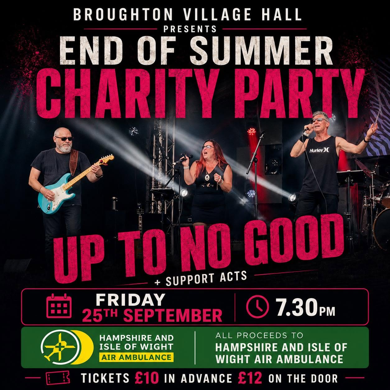 End of Summer Charity Party with UP TO NO GOOD + support acts
